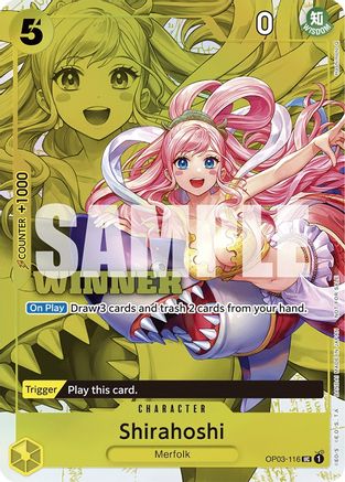 Shirahoshi (Winner Pack Vol. 6) (OP03-116) - One Piece Promotion Cards Foil
