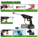 Cordless Portable Pressure Washer | 400PSI Power Cleaner with Nozzles & Foam Bottle