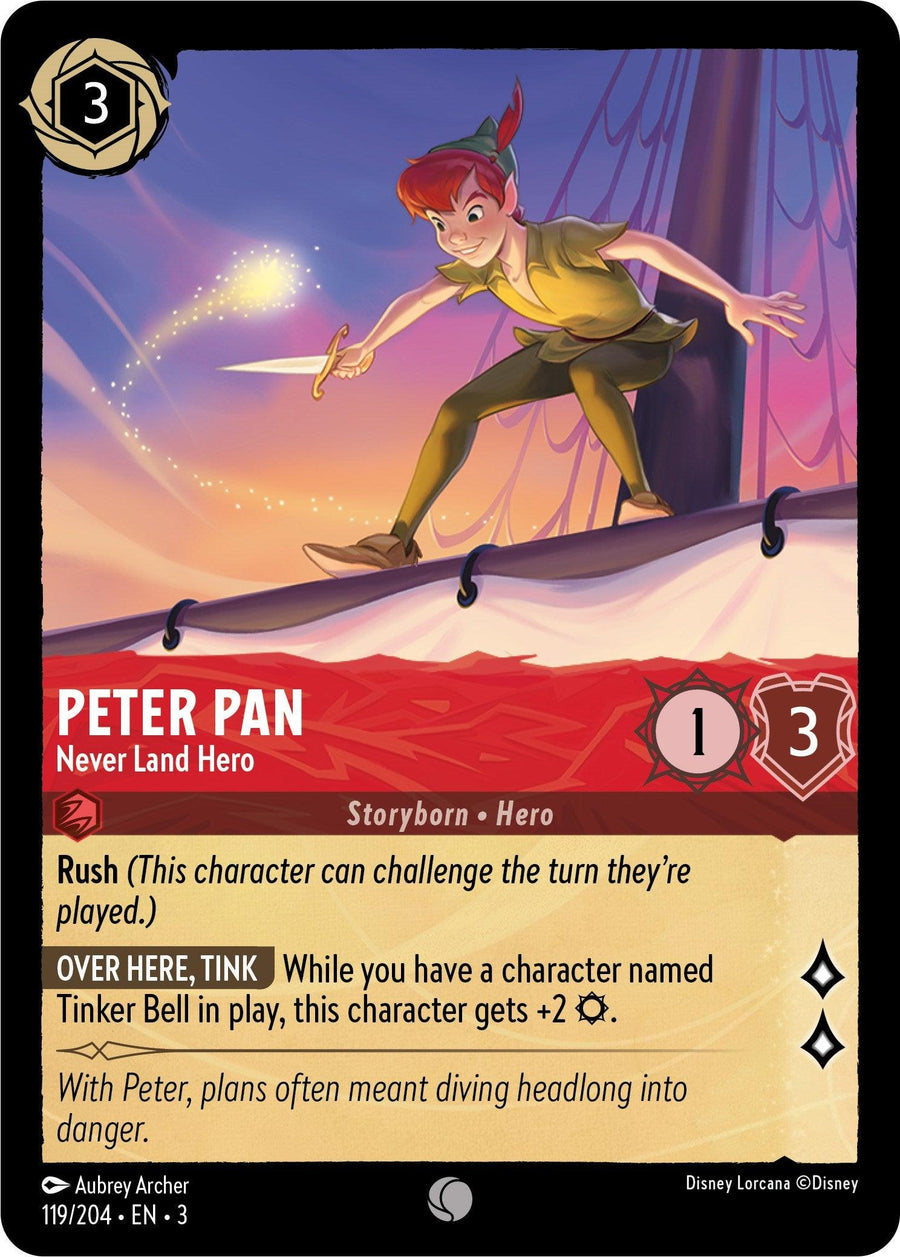 Peter Pan - Never Land Hero (119/204) - Into the Inklands Cold Foil