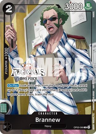 Brannew (Online Regional 2024) [Participant] (OP03-089) - One Piece Promotion Cards Foil