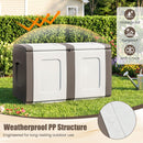 53 Gallon Patio Container with Lockable Lid for Packages and Garden
