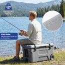 53 Quart Rolling Cooler with Wheels and Fish Ruler