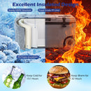 53 Quart Rolling Cooler with Wheels and Fish Ruler