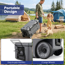 53 Quart Rolling Cooler with Wheels and Fish Ruler