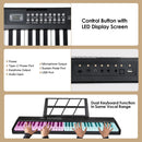 61Keys Foldable Electronic Piano Keyboard With Micro Audio Sustain Pedal Music Stand Storage Bag Portable Wireless MiDi Connection Keyboard For Beginn