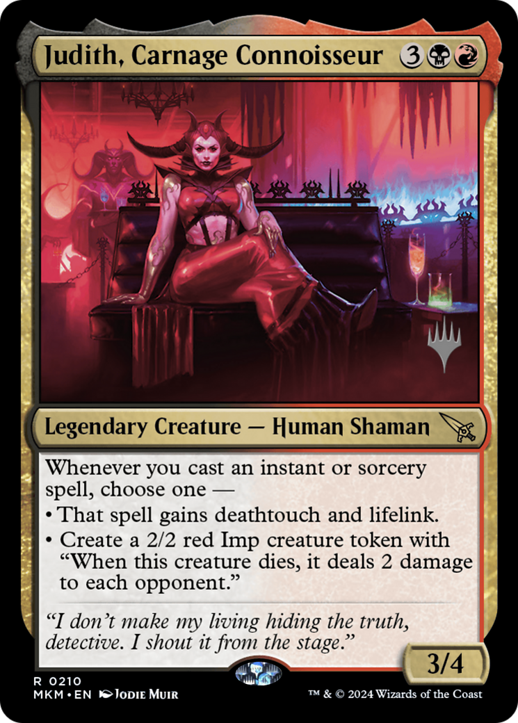 Judith, Carnage Connoisseur (PPMKM-210) - Murders at Karlov Manor Promos Foil