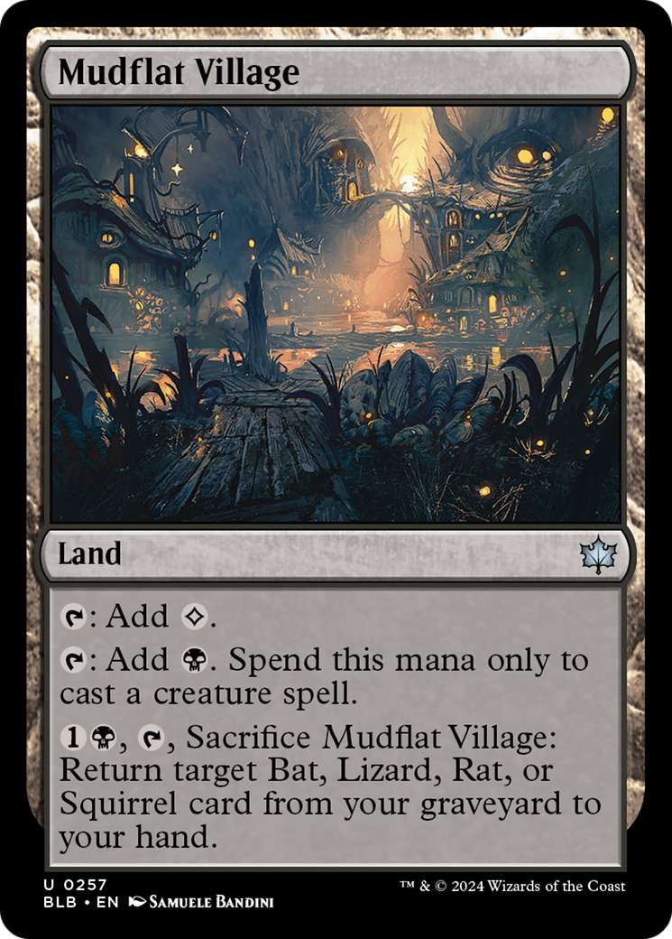 Mudflat Village (BLB-257) - Bloomburrow Foil