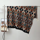Ethnic-style Knitted Tassel Shawl
