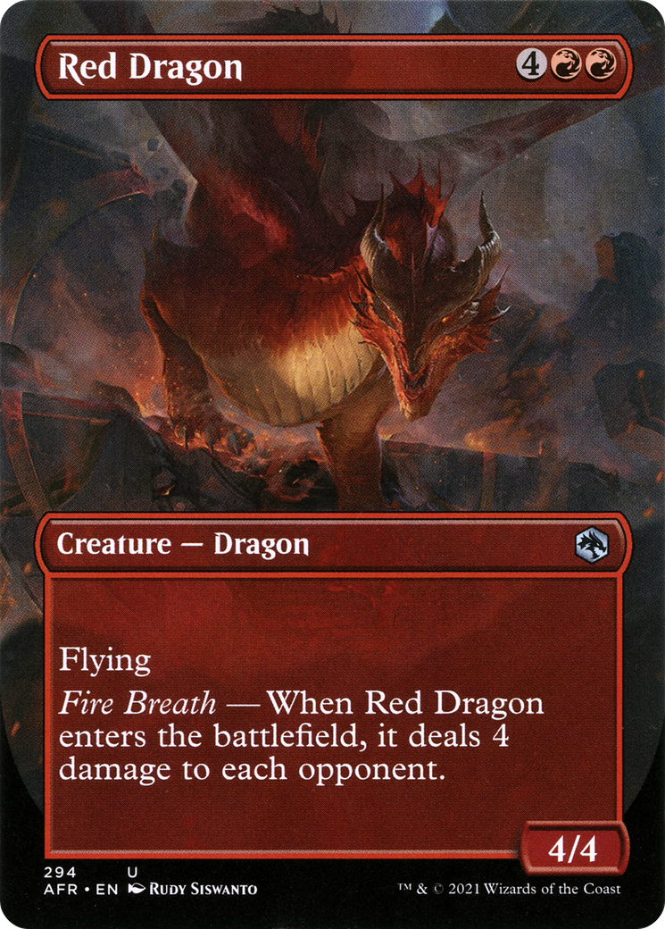 Red Dragon (AFR-294) - Adventures in the Forgotten Realms (Borderless) Foil