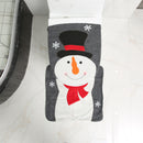 Christmas Santa Bathroom Curtain Toilet Seat Decor