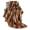 540GSM Soft Plush Fuzzy Luxury Faux Raccoon Fur Blanket for Bed-M