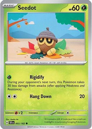 Seedot 003/162 - SV05 Temporal Forces Reverse Holofoil