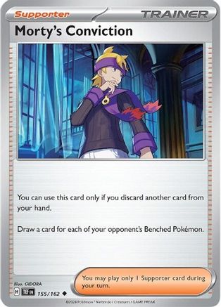 Morty's Conviction 155/162 - SV05 Temporal Forces Reverse Holofoil