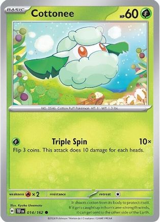 Cottonee 014/162 - SV05 Temporal Forces Reverse Holofoil