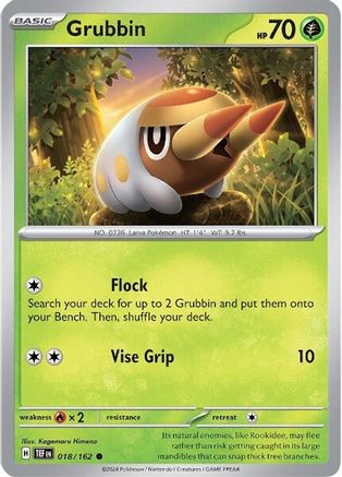 Grubbin 018/162 - SV05 Temporal Forces Reverse Holofoil