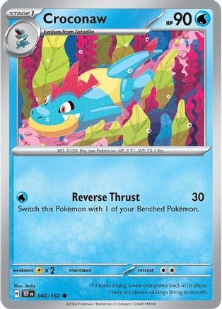 Croconaw 040/162 - SV05 Temporal Forces Reverse Holofoil