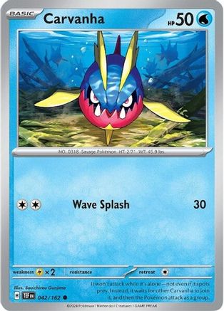 Carvanha 042/162 - SV05 Temporal Forces Reverse Holofoil