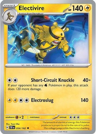Electivire 054/162 - SV05 Temporal Forces Reverse Holofoil