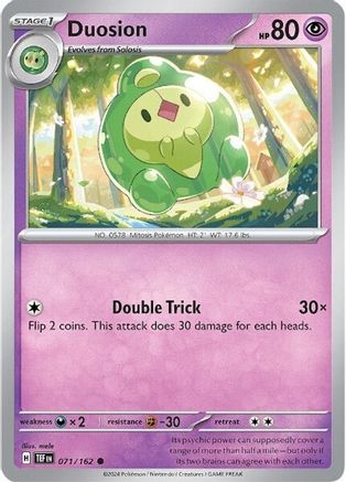 Duosion 071/162 - SV05 Temporal Forces Reverse Holofoil