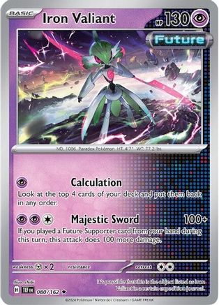 Iron Valiant 080/162 - SV05 Temporal Forces Reverse Holofoil