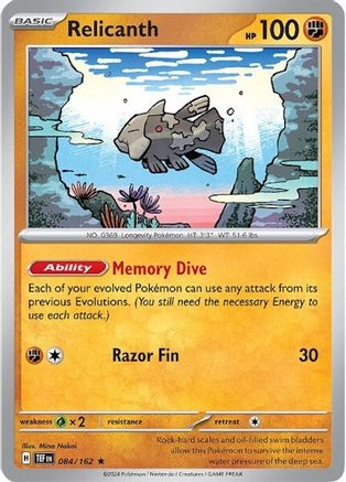 Relicanth 084/162 - SV05 Temporal Forces Holofoil