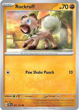 Rockruff 089/162 - SV05 Temporal Forces Reverse Holofoil