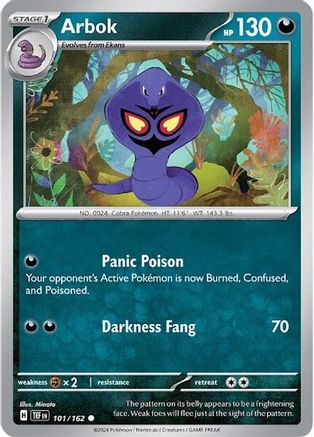 Arbok 101/162 - SV05 Temporal Forces Reverse Holofoil