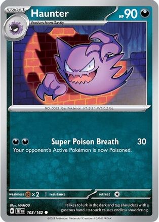 Haunter 103/162 - SV05 Temporal Forces Reverse Holofoil