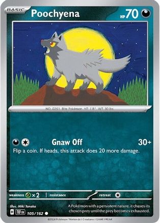 Poochyena 105/162 - SV05 Temporal Forces Reverse Holofoil