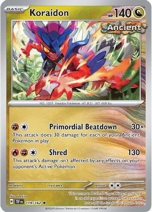 Koraidon 119/162 - SV05 Temporal Forces Reverse Holofoil