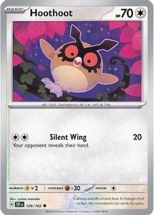 Hoothoot 126/162 - SV05 Temporal Forces Reverse Holofoil