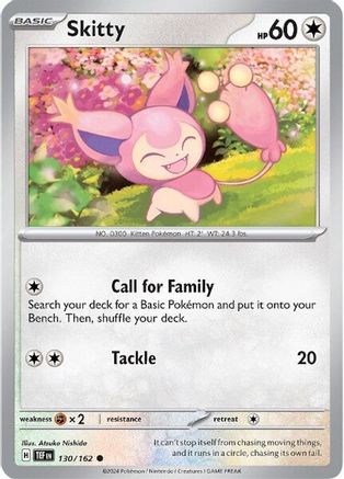 Skitty 130/162 - SV05 Temporal Forces Reverse Holofoil