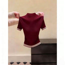 Women's Simple New Slim-fit Figure-flattering Short-sleeved Style