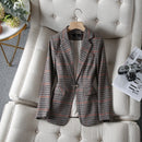 Women's Korean-style Houndstooth Suit Jacket