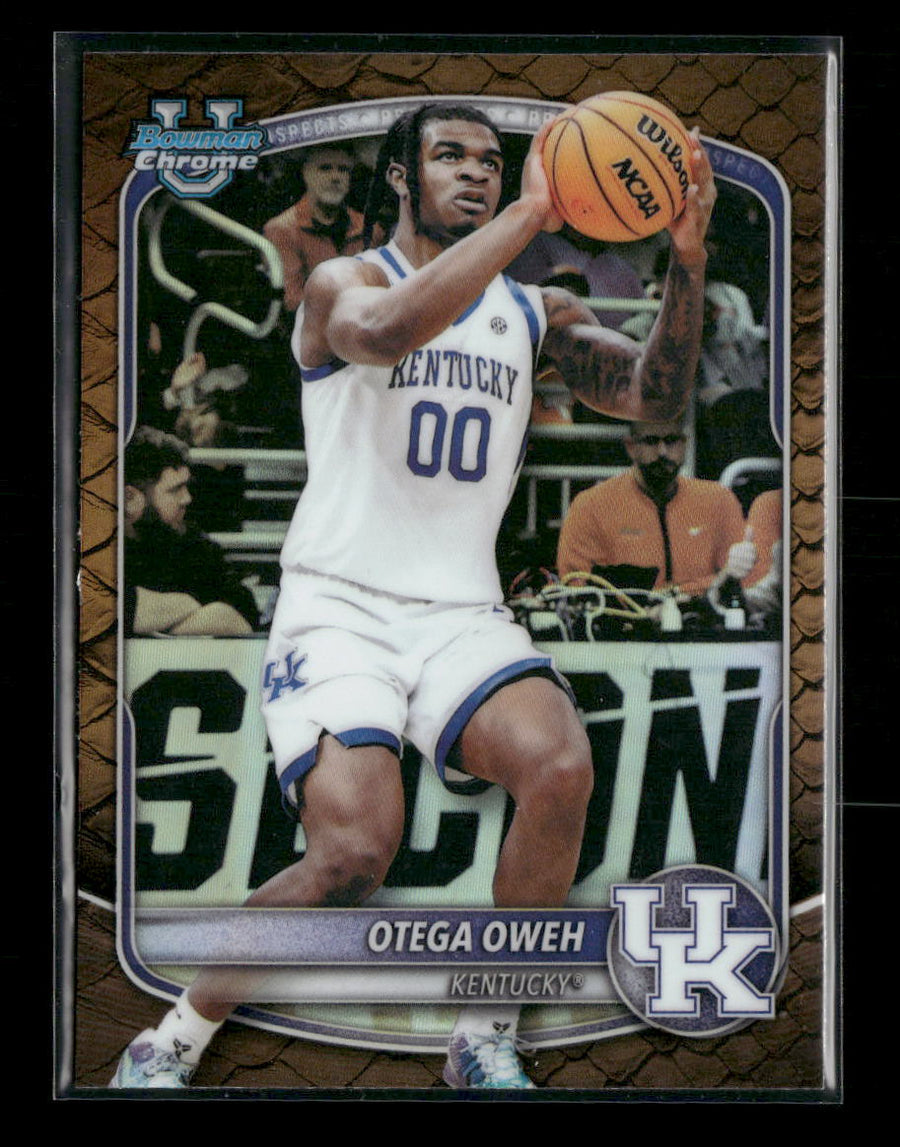 2025-26 Bowman Chrome Prospects Reptilian Refractor Otega Oweh #BCP-98