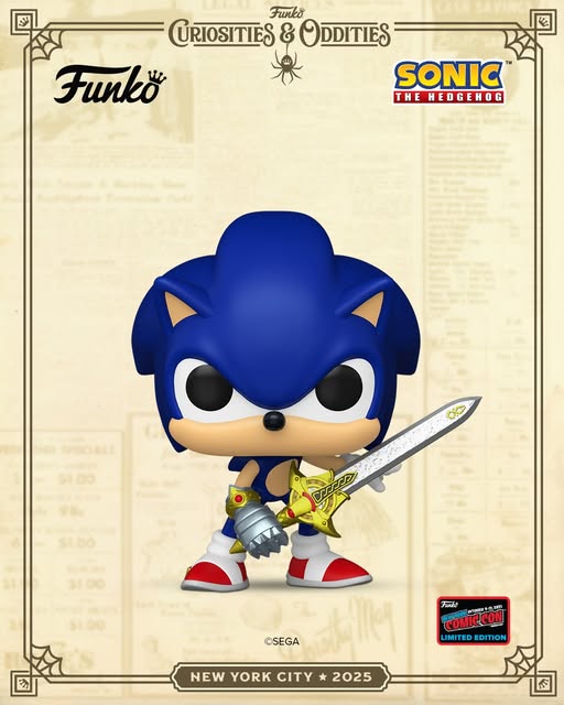 NYCC 2025 Official Convention Exclusive Sonic the Hedgehog (Caliburn) with Soft Protector (Arrives October 2025)