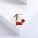 Red Dripping Cherry Clothing Brooch