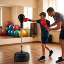 Height Adjustable Punching Bag with Stand for Teens & Adults