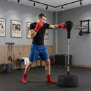 Height Adjustable Punching Bag with Stand for Teens & Adults