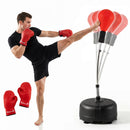Height Adjustable Punching Bag with Stand for Teens & Adults