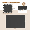 EVA Foam Floor Tiles 54-Pack with Borders and Non-Slip Surface
