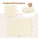EVA Foam Floor Tiles 54-Pack with Borders and Non-Slip Surface