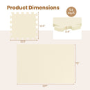 EVA Foam Floor Tiles 54-Pack with Borders and Non-Slip Surface