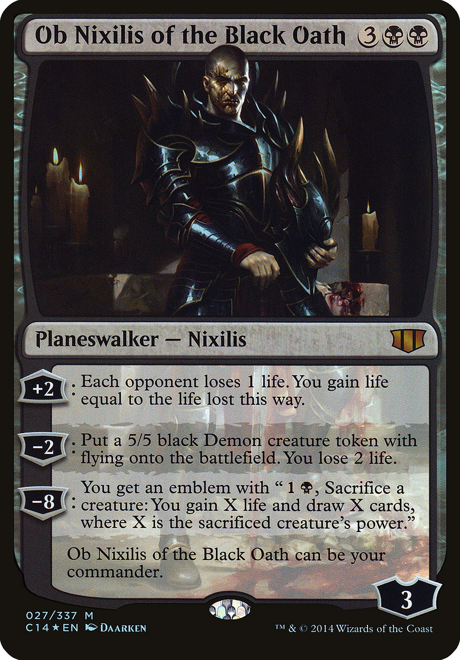 Ob Nixilis of the Black Oath (OVER-027) - Commander 2014 Oversized Foil