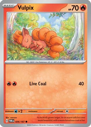 Vulpix 026/167 - SV06 Twilight Masquerade Reverse Holofoil