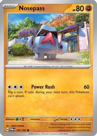Nosepass 101/167 - SV06 Twilight Masquerade Reverse Holofoil