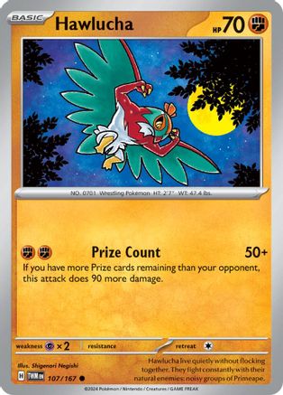 Hawlucha 107/167 - SV06 Twilight Masquerade Reverse Holofoil