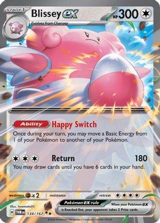 Blissey ex 134/167 - SV06 Twilight Masquerade Holofoil