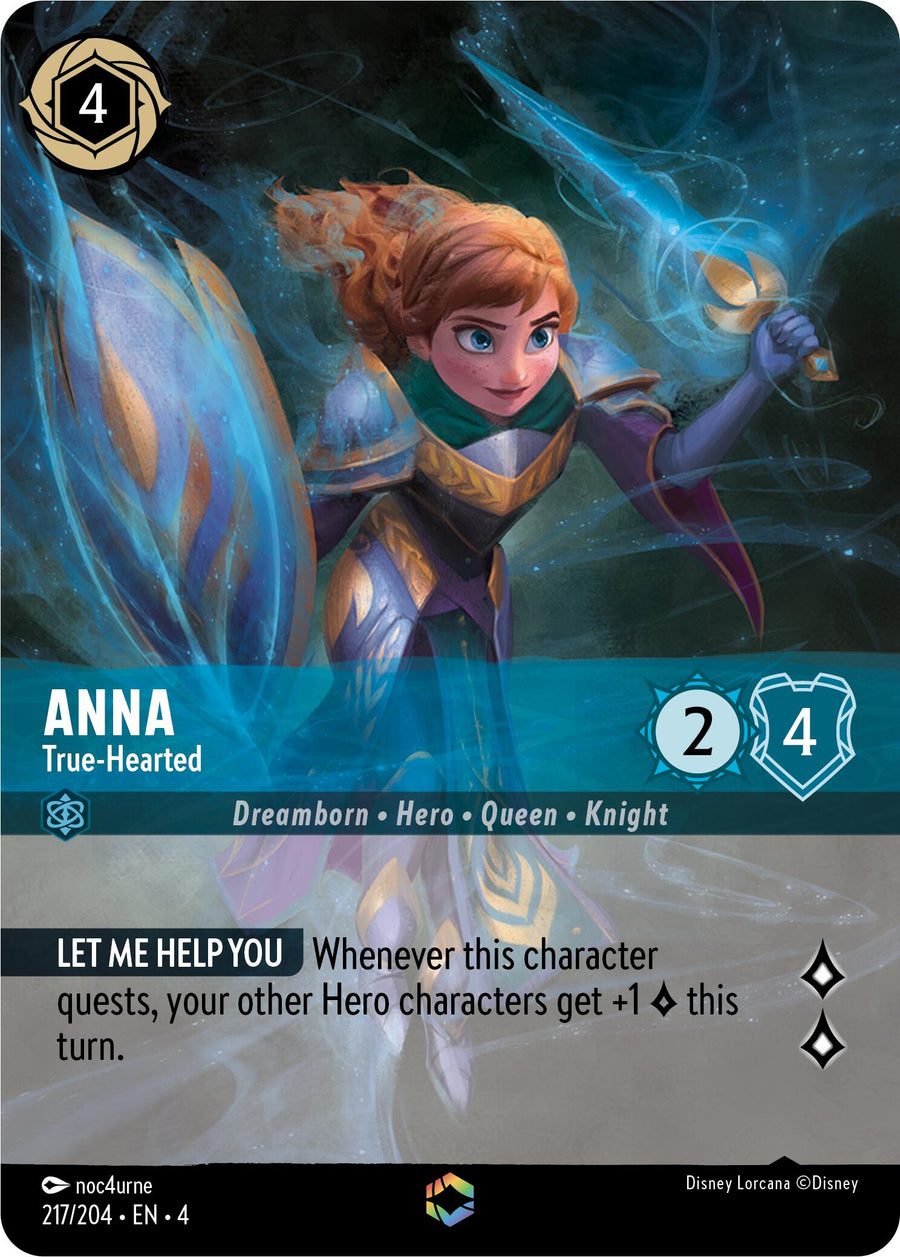 Anna - True-Hearted (Enchanted) (217/204) - Ursulas Return Holofoil