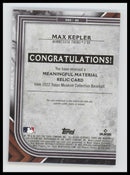 2022 Topps Meaningful Materials Relics Gold Max Kepler #/25 #MMR1-MK